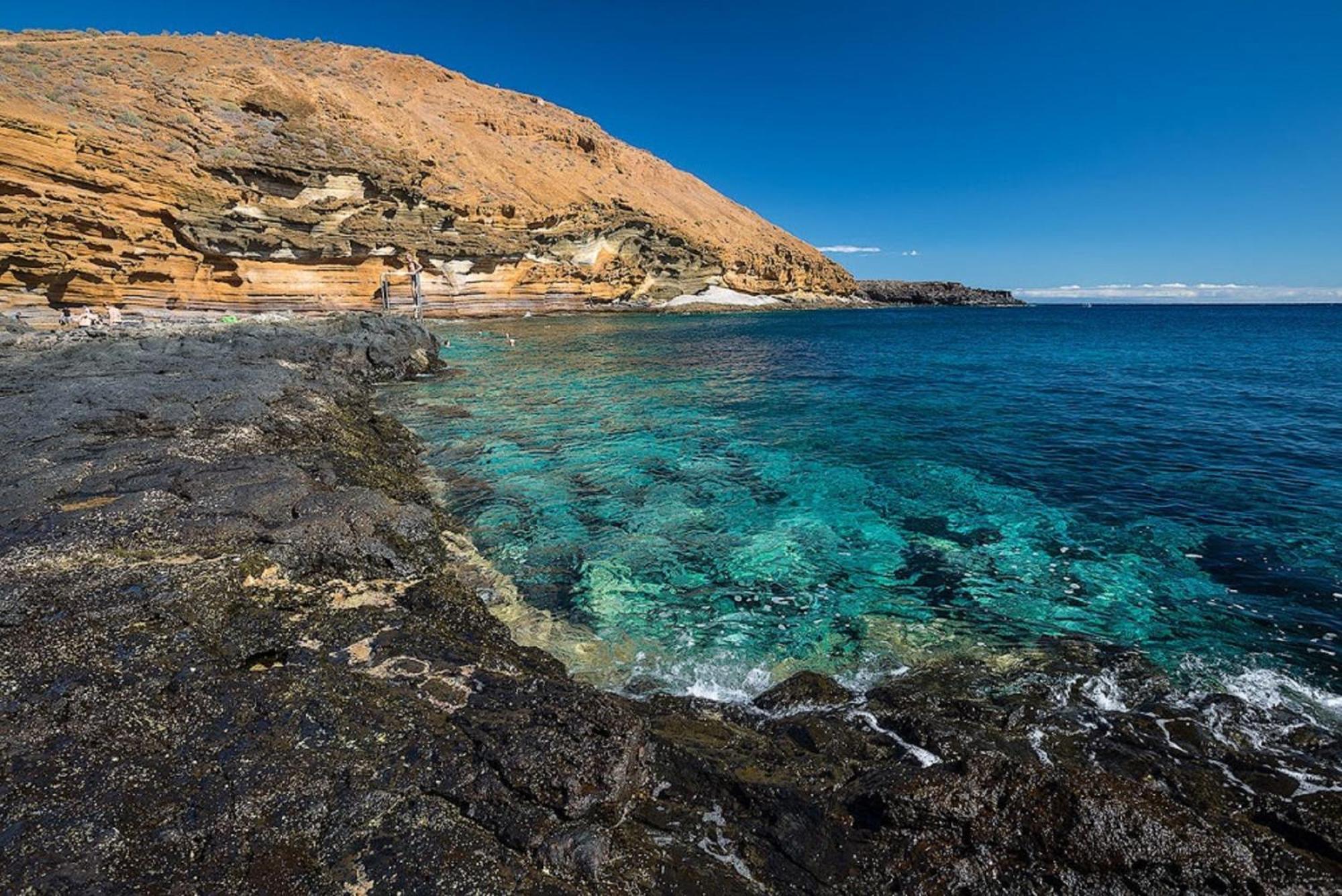 Encantador Estudio Con Terraza Privada Y Espectaculares Vistas Al Mar En Costa Del Silencio, Cerca De Los Cristianos Exterior foto